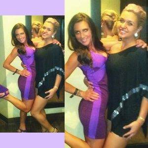 Purple EXPRESS Bandage Dress